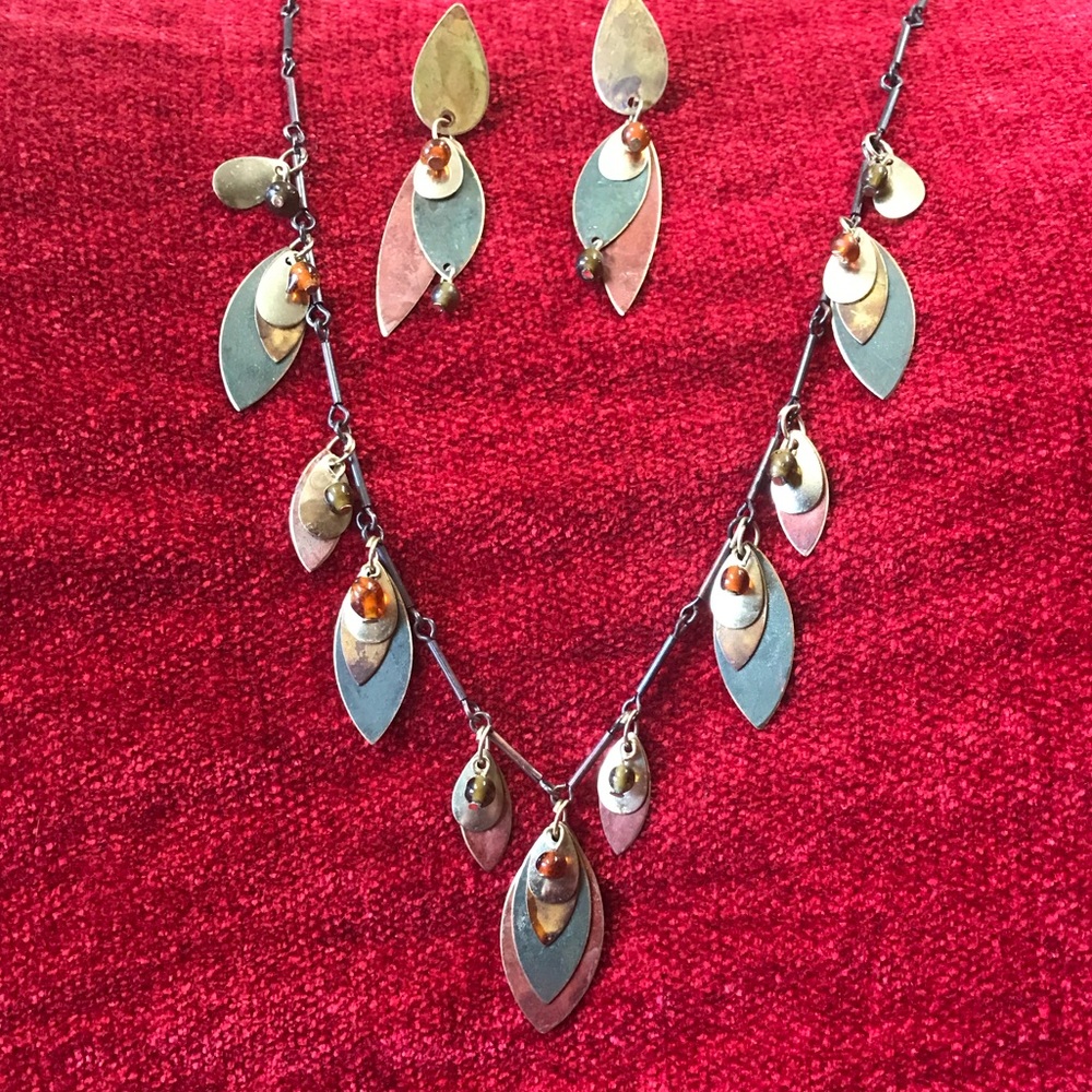Costume Necklace and Earrings